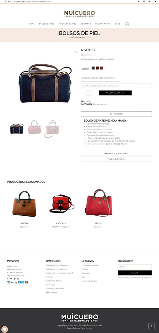 Muicuero - Bolsos de cuero y ante
